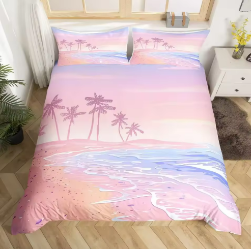Beach Scene Bedding Set