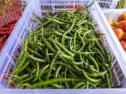 Fresh Green Chilies