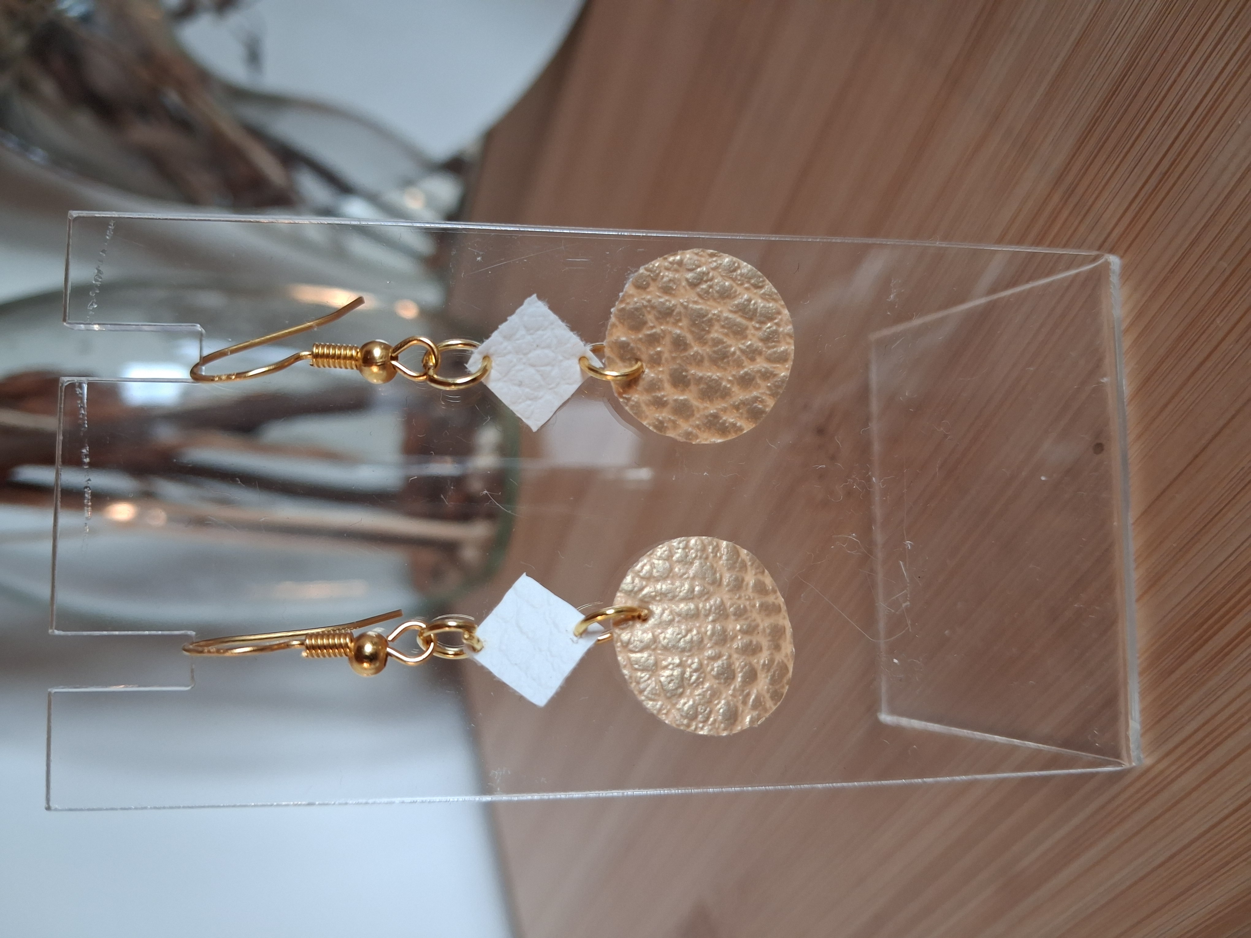 Boucles d'oreilles dorées