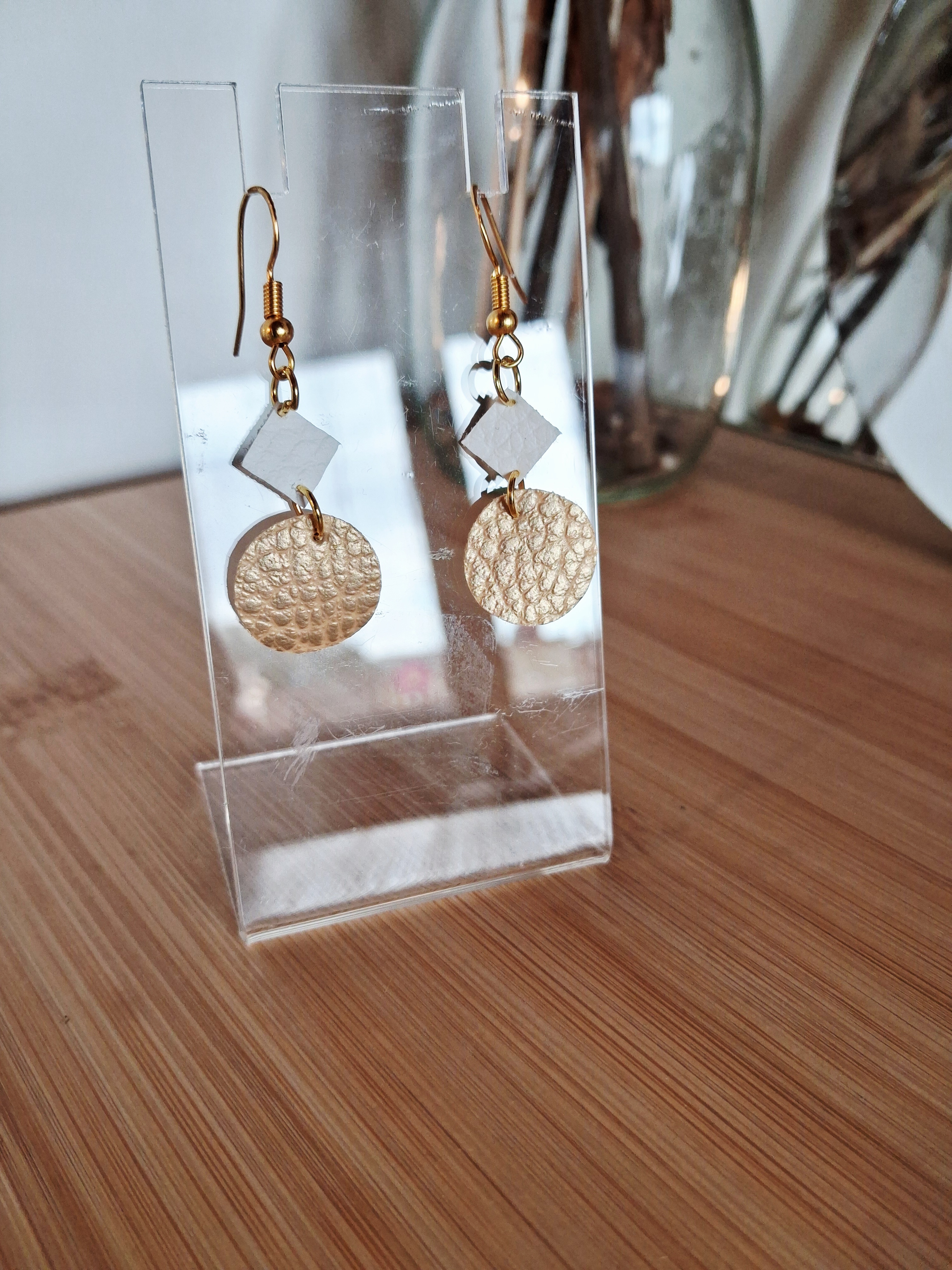 Boucles d'oreilles dorées