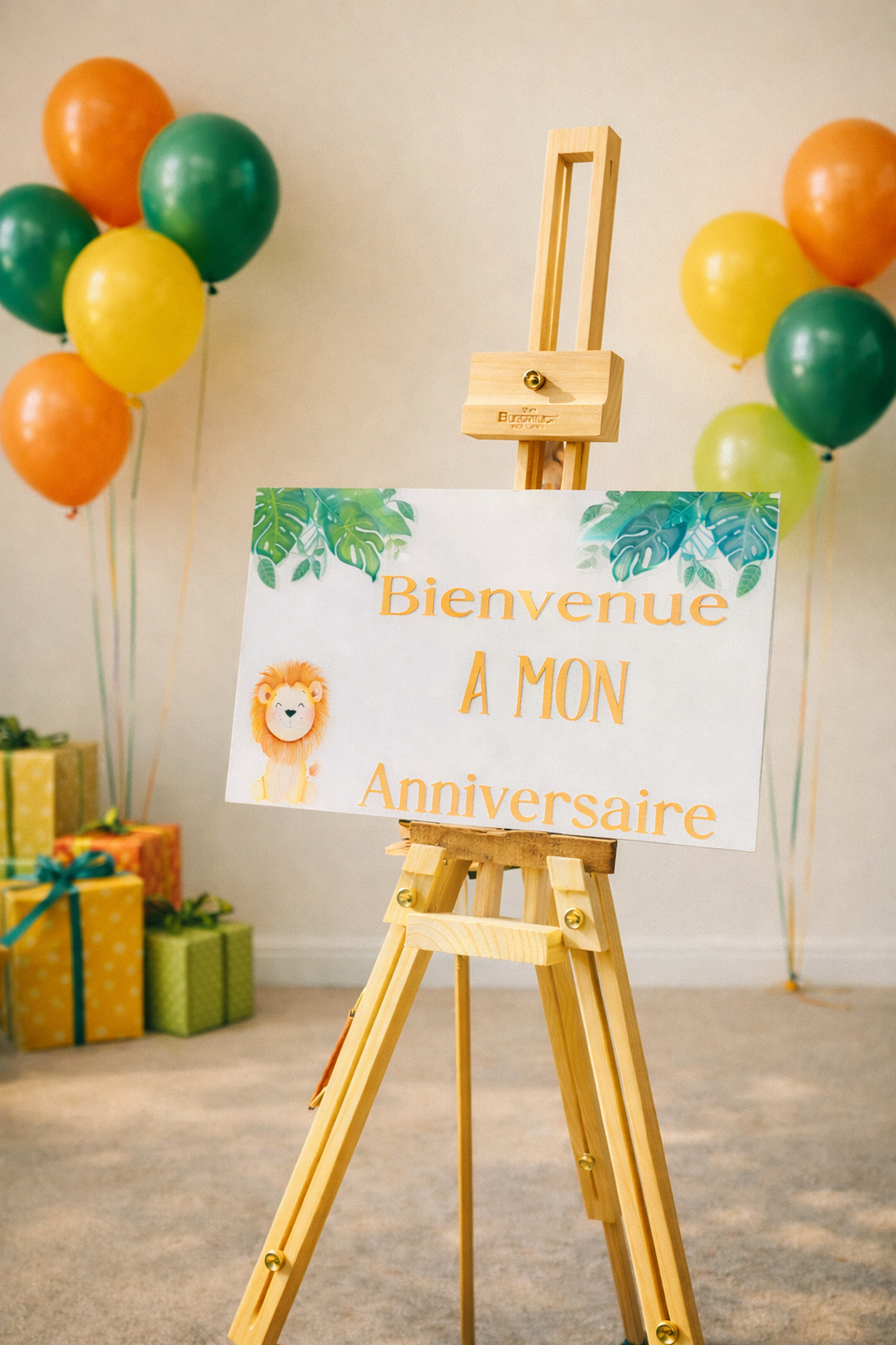 Panneau de bienvenue anniversaire personnalisé 