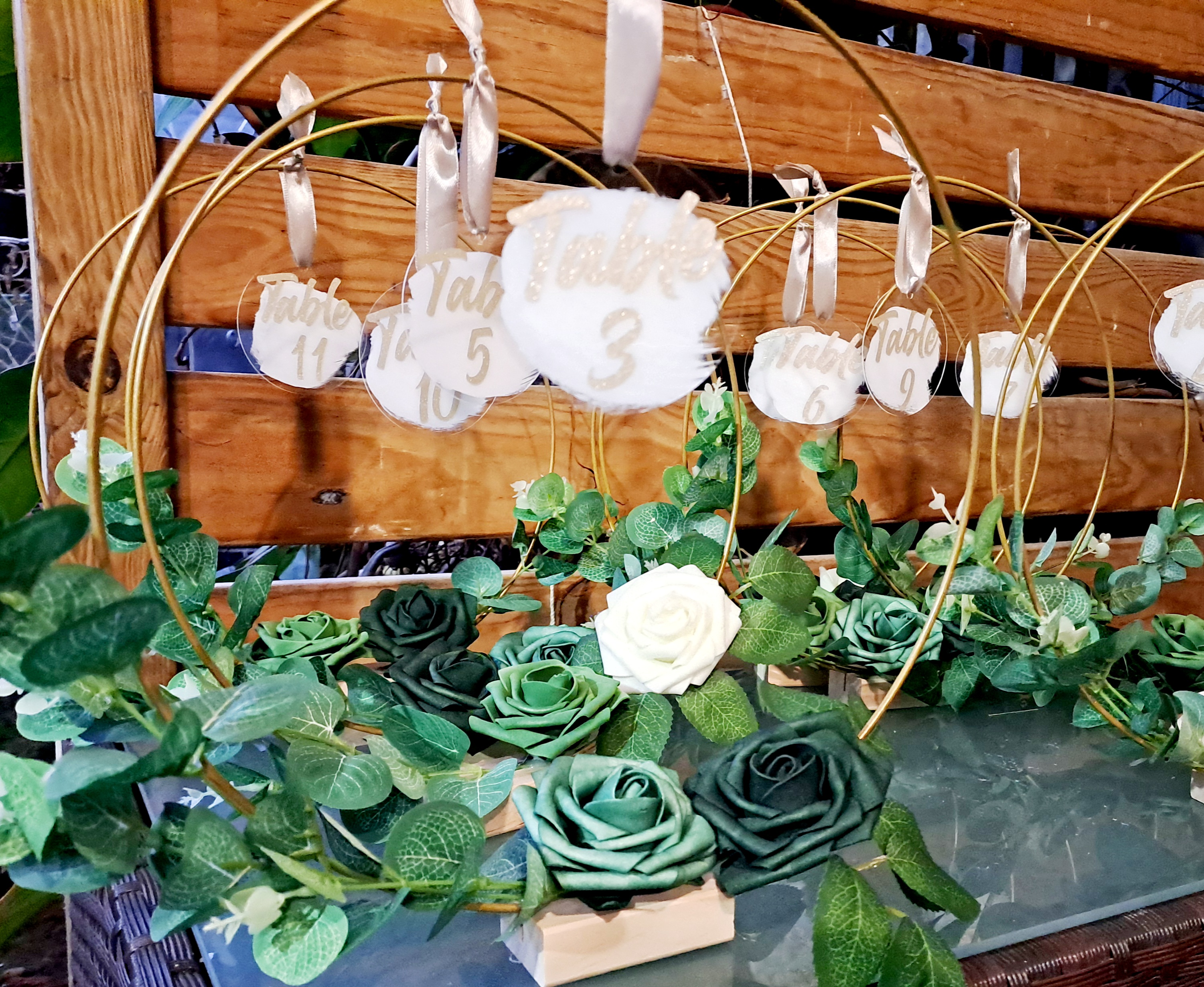 Décorations de table de mariage