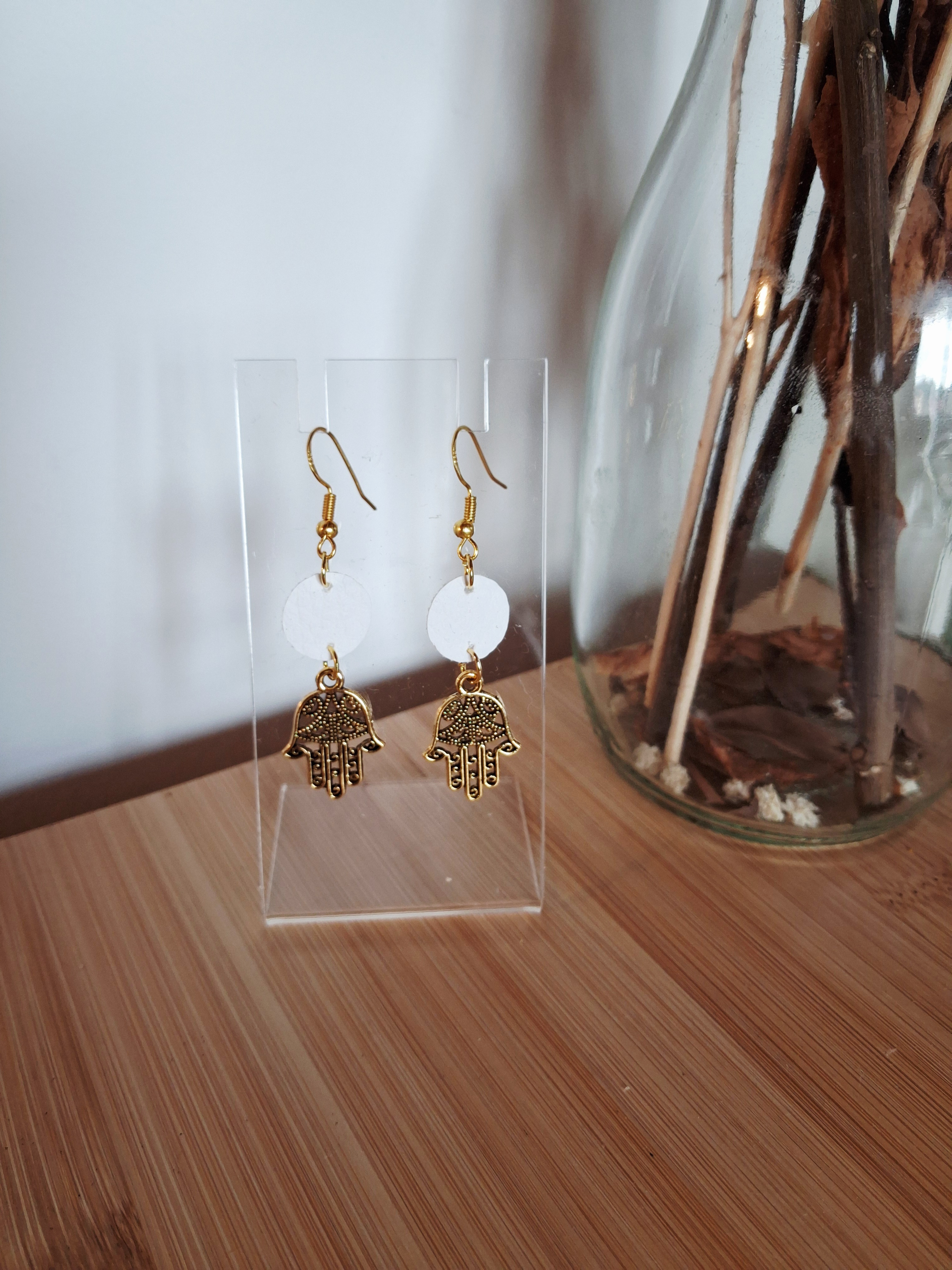 Boucles d’oreilles main de Fatima
