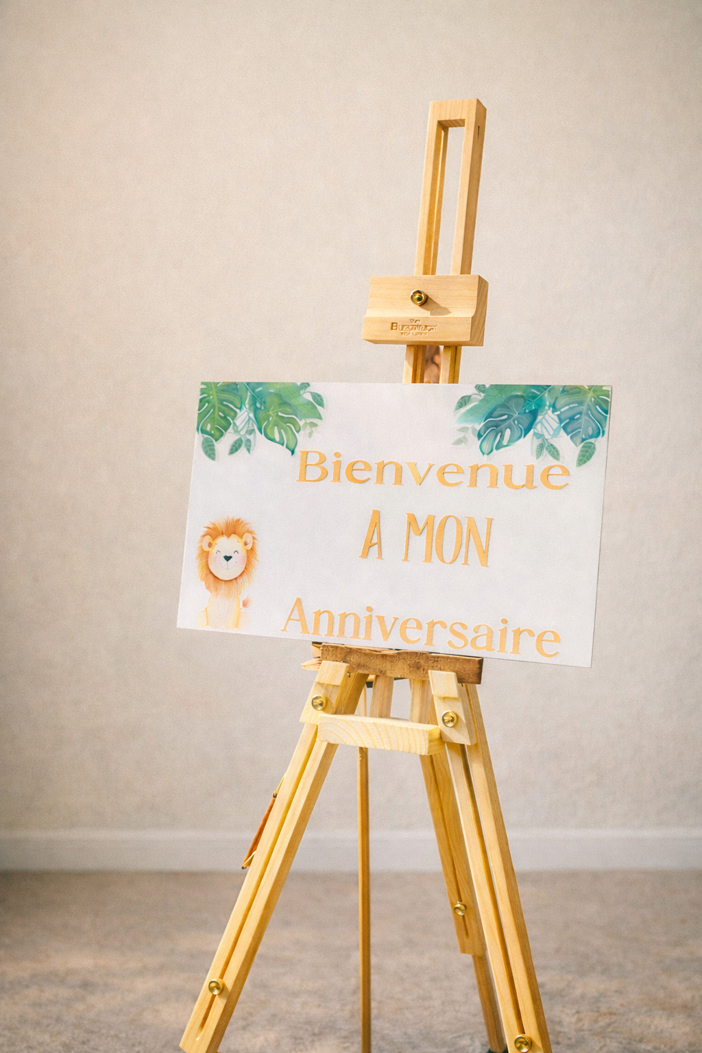 Panneau de bienvenue anniversaire personnalisé 