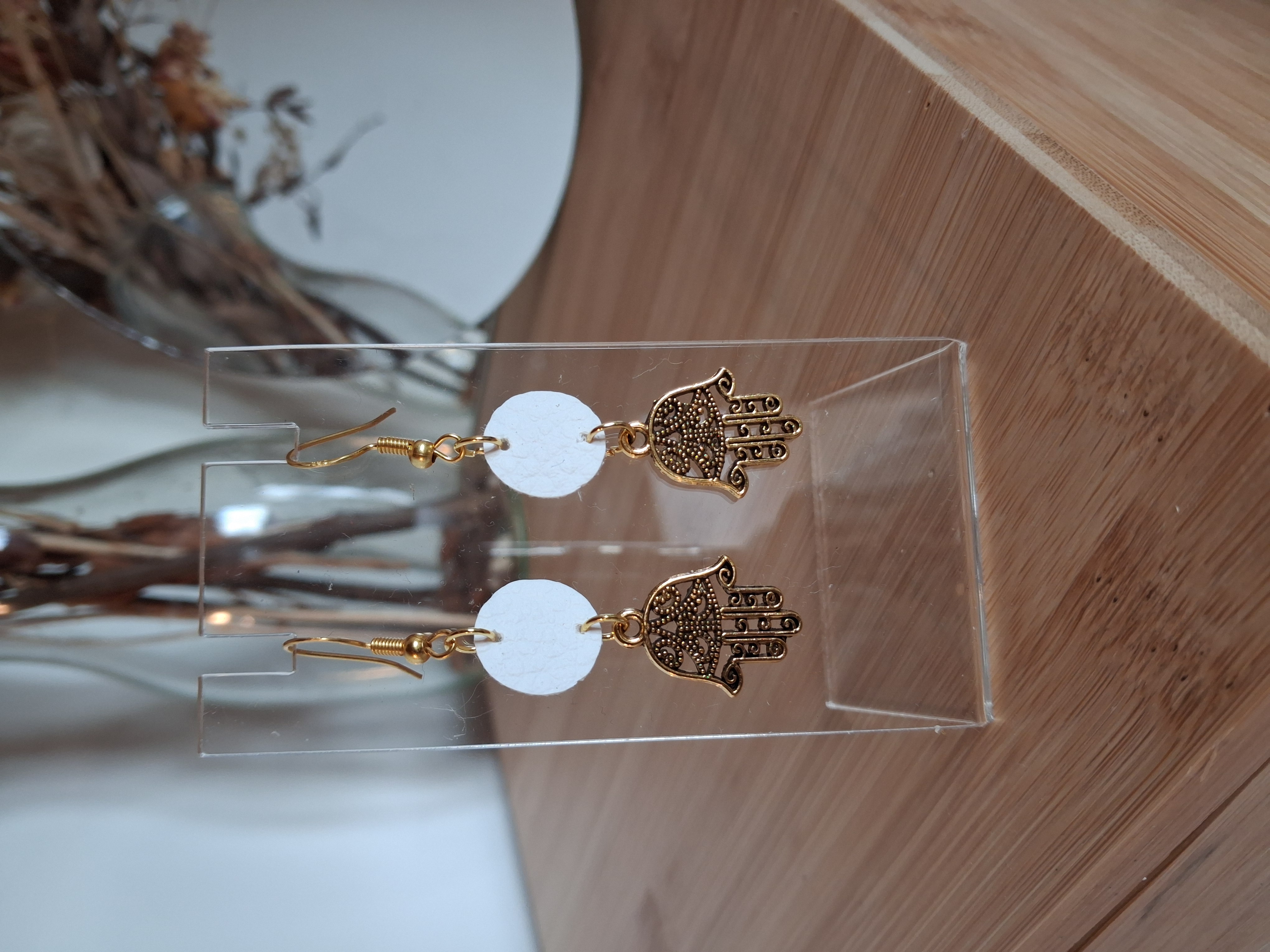 Boucles d’oreilles main de Fatima