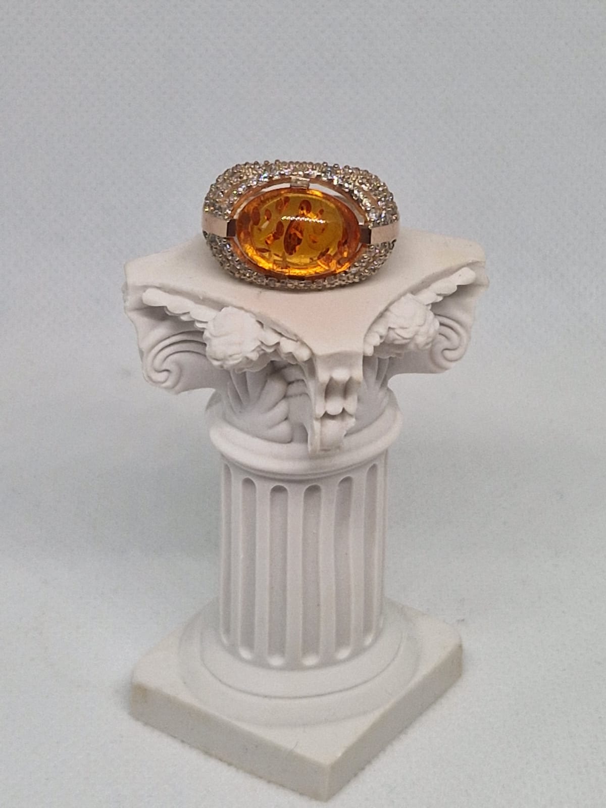 Amber Gemstone Ring