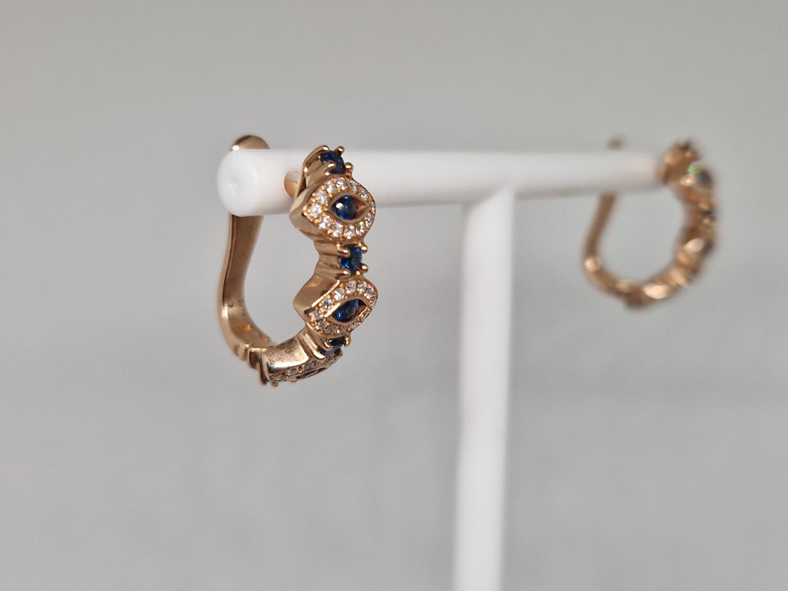 Sapphire and diamond earrings 