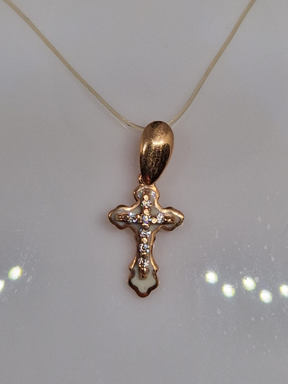 Gold Cross Pendant Necklace