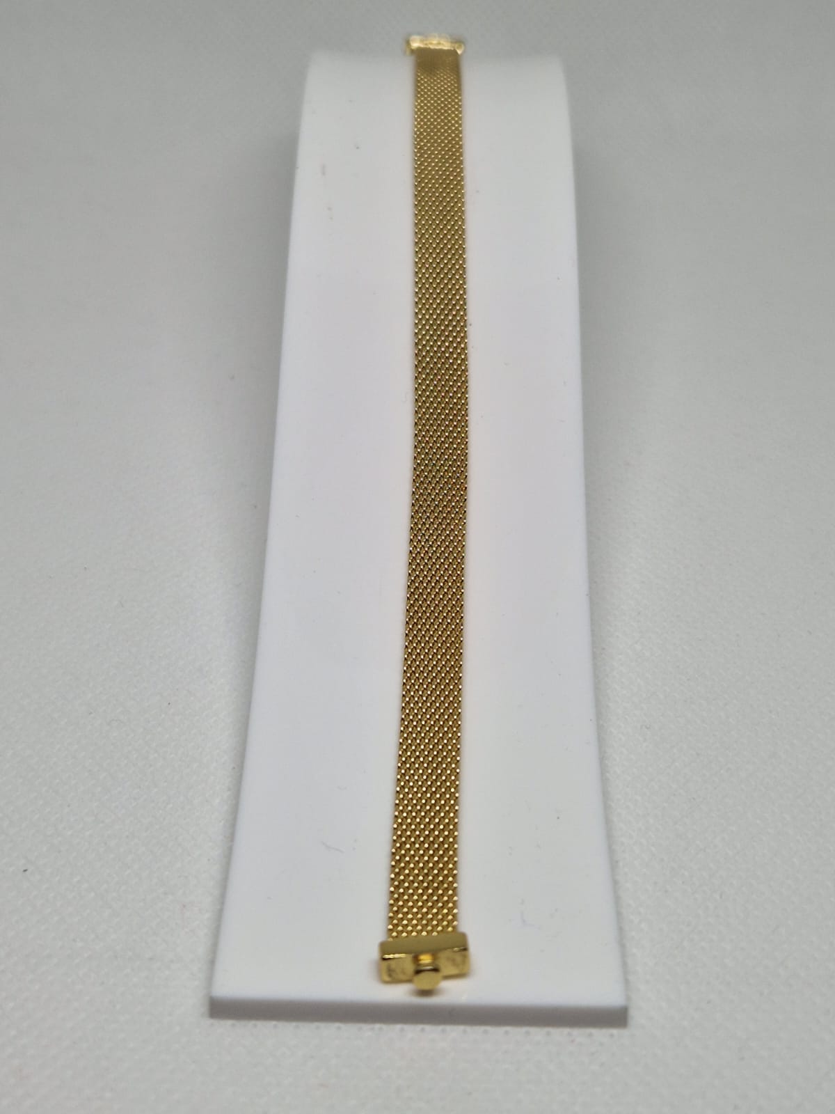 Silver Mesh Bracelet gold plated