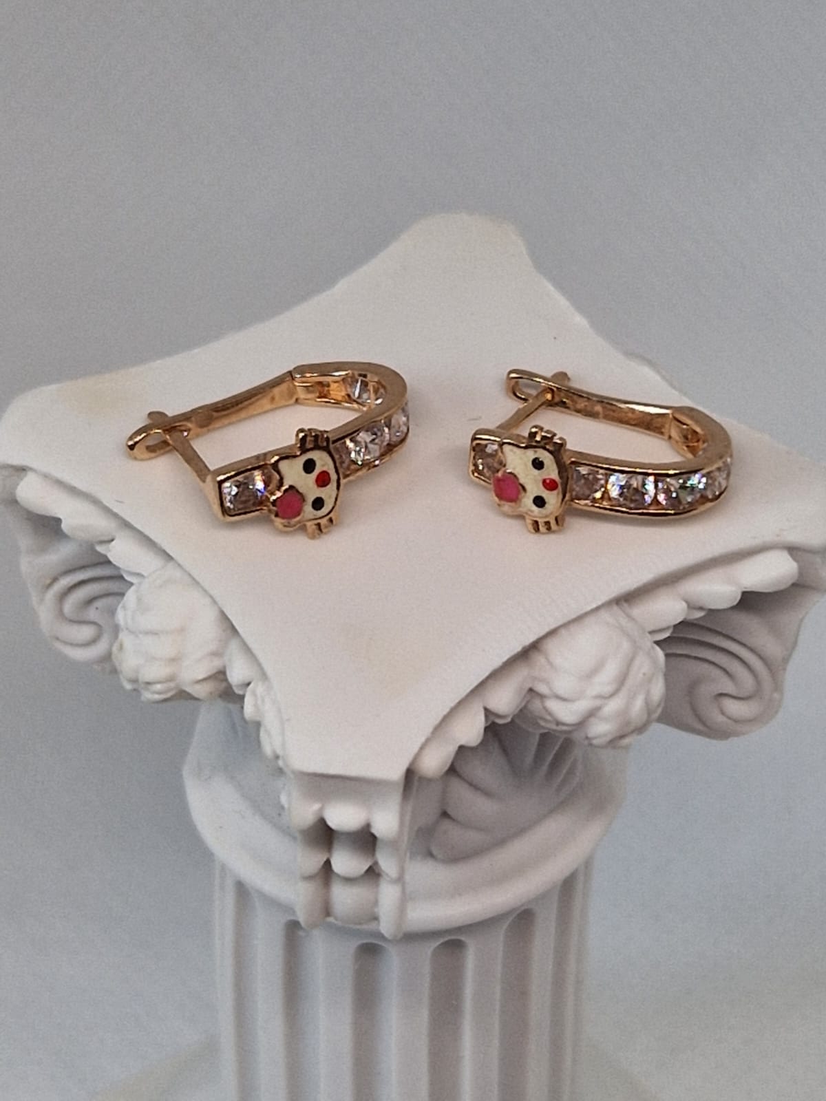 Hello Kitty Gold Hoop Earrings