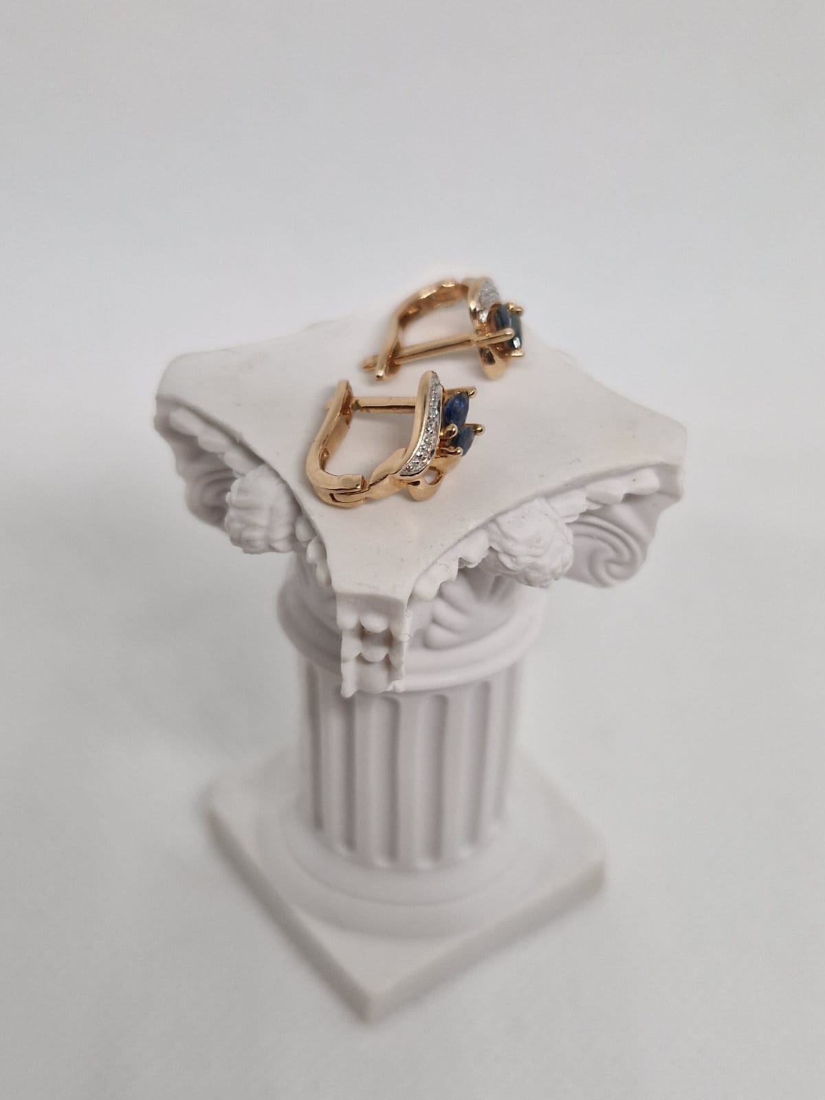 Sapphire and Diamond Earrings 