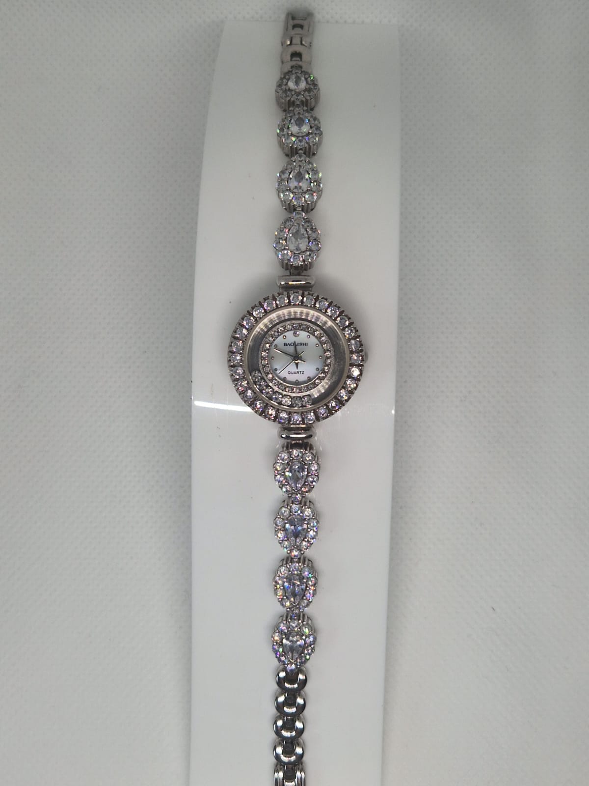 Silver & Glass Watch 