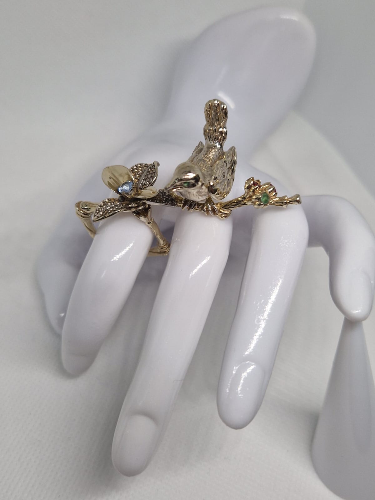  sterling silver ring gold plated