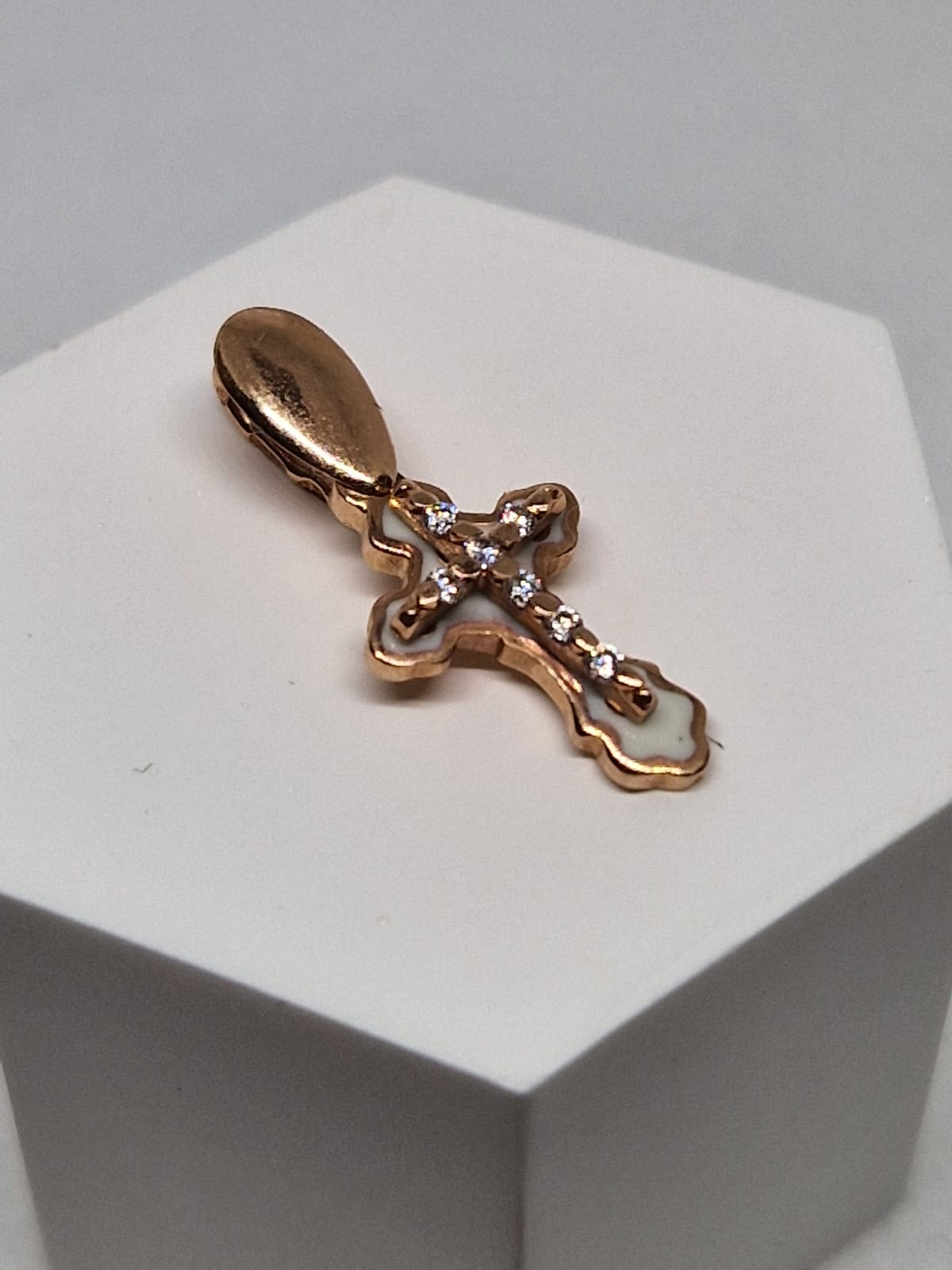 Gold Cross Pendant Necklace