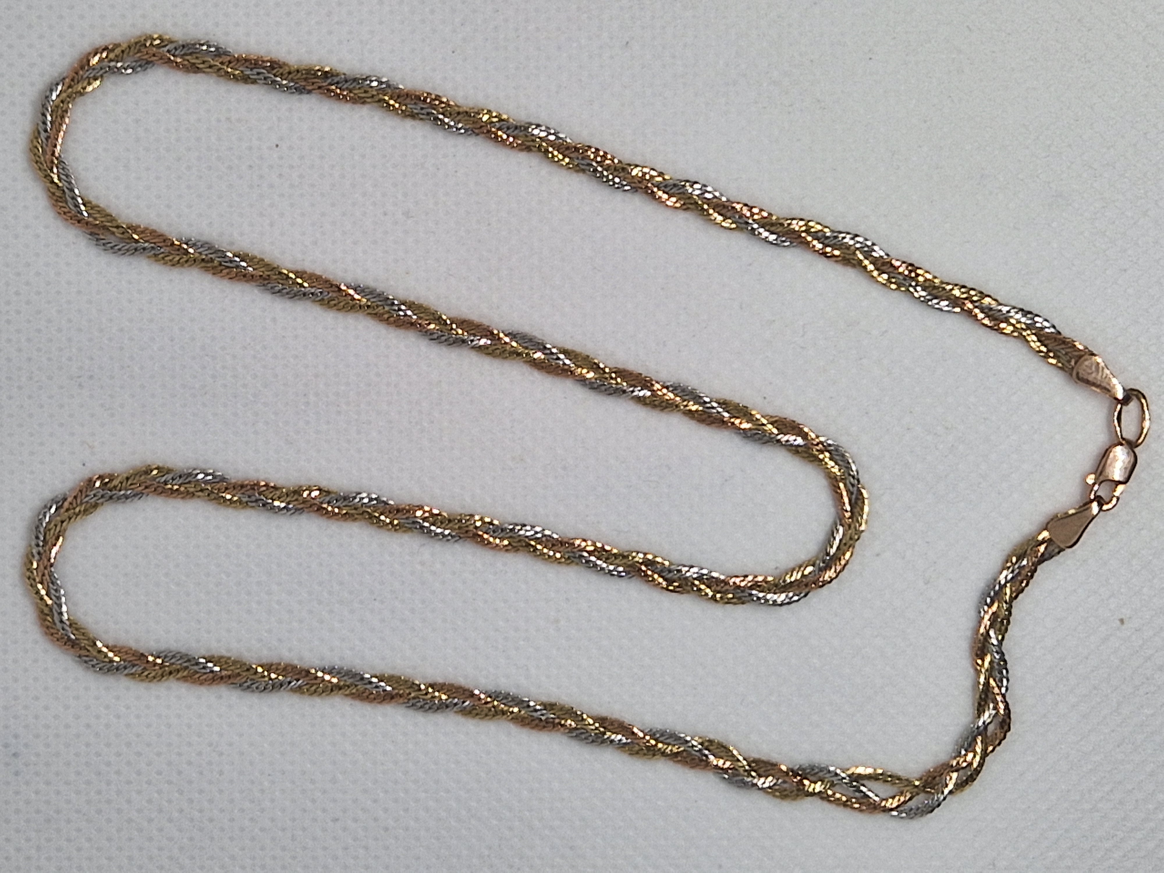 Gold Rope Chain Necklace
