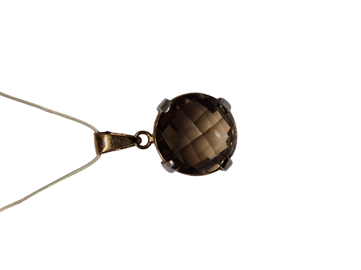 Smoky rauchtopaz Gold Pendant