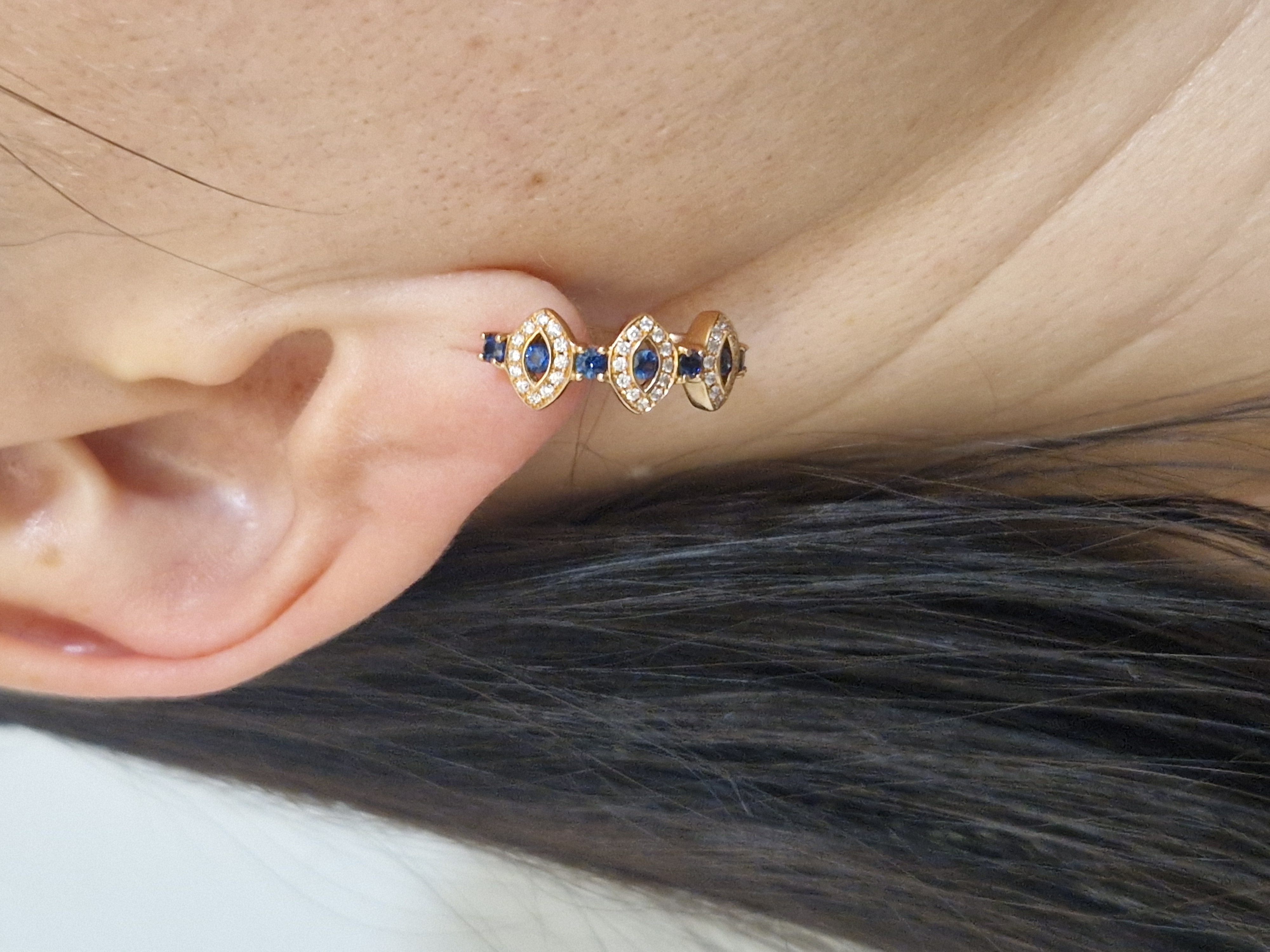 Sapphire and diamond earrings 