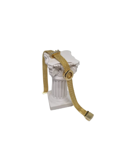 Silver Mesh Bracelet gold plated