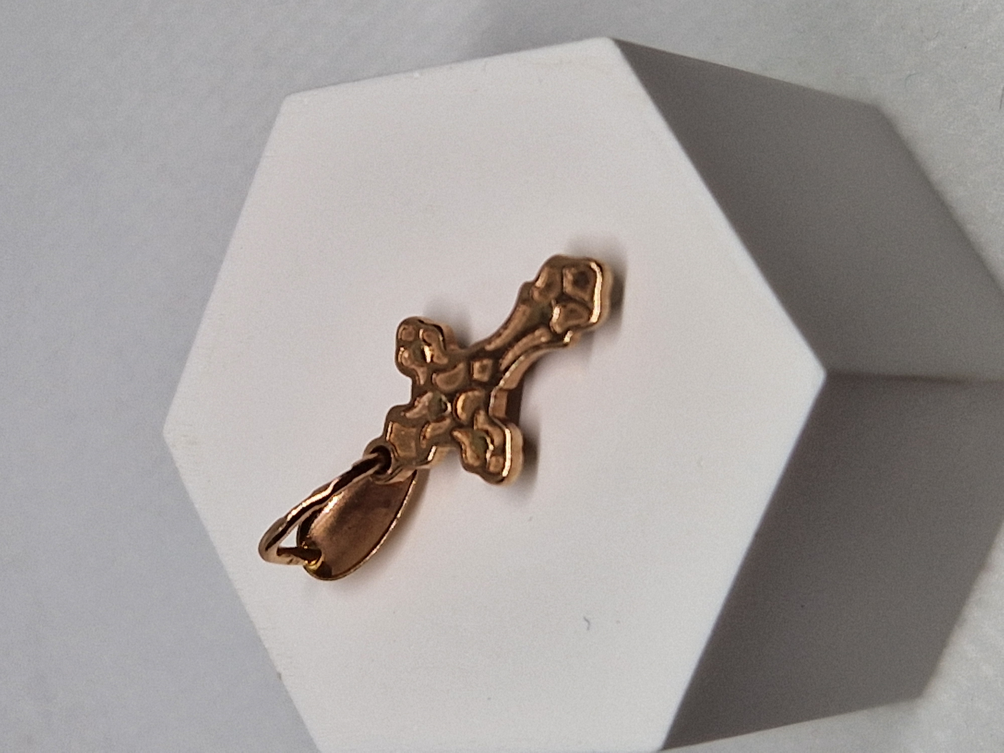 Gold Cross Pendant Necklace