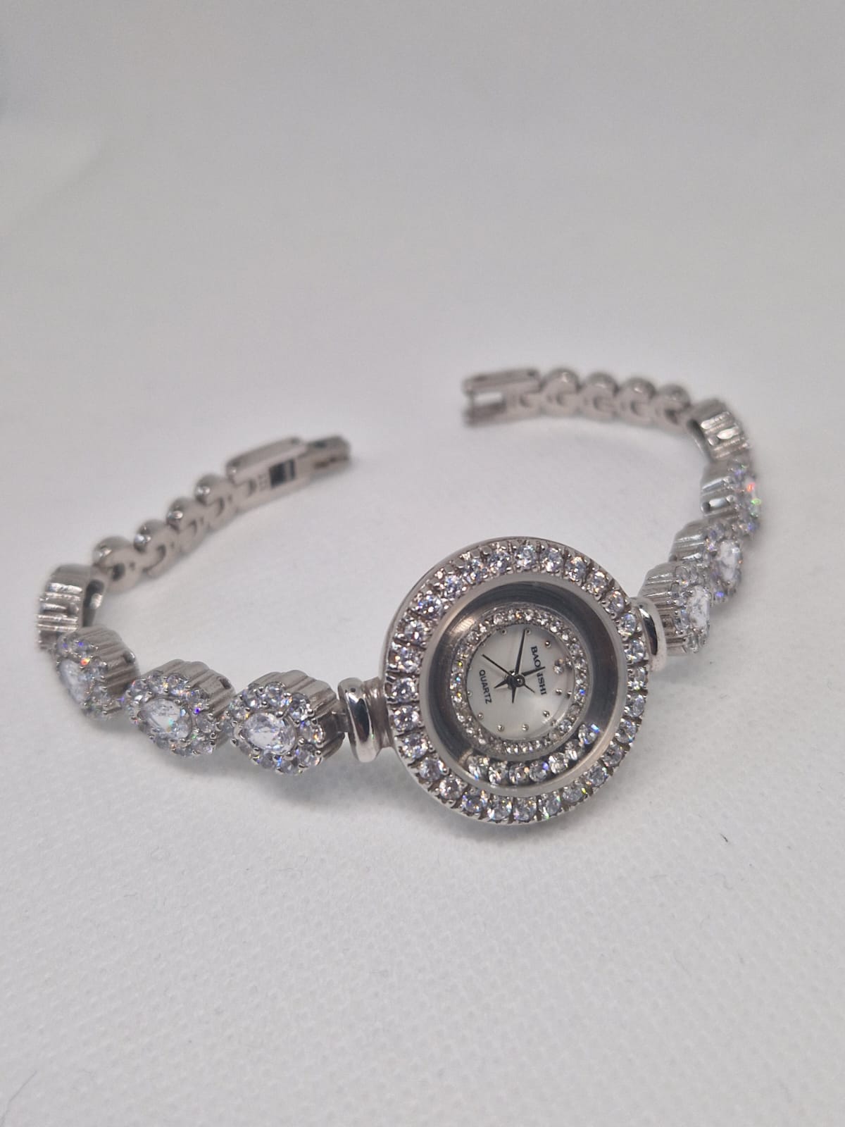 Silver & Glass Watch