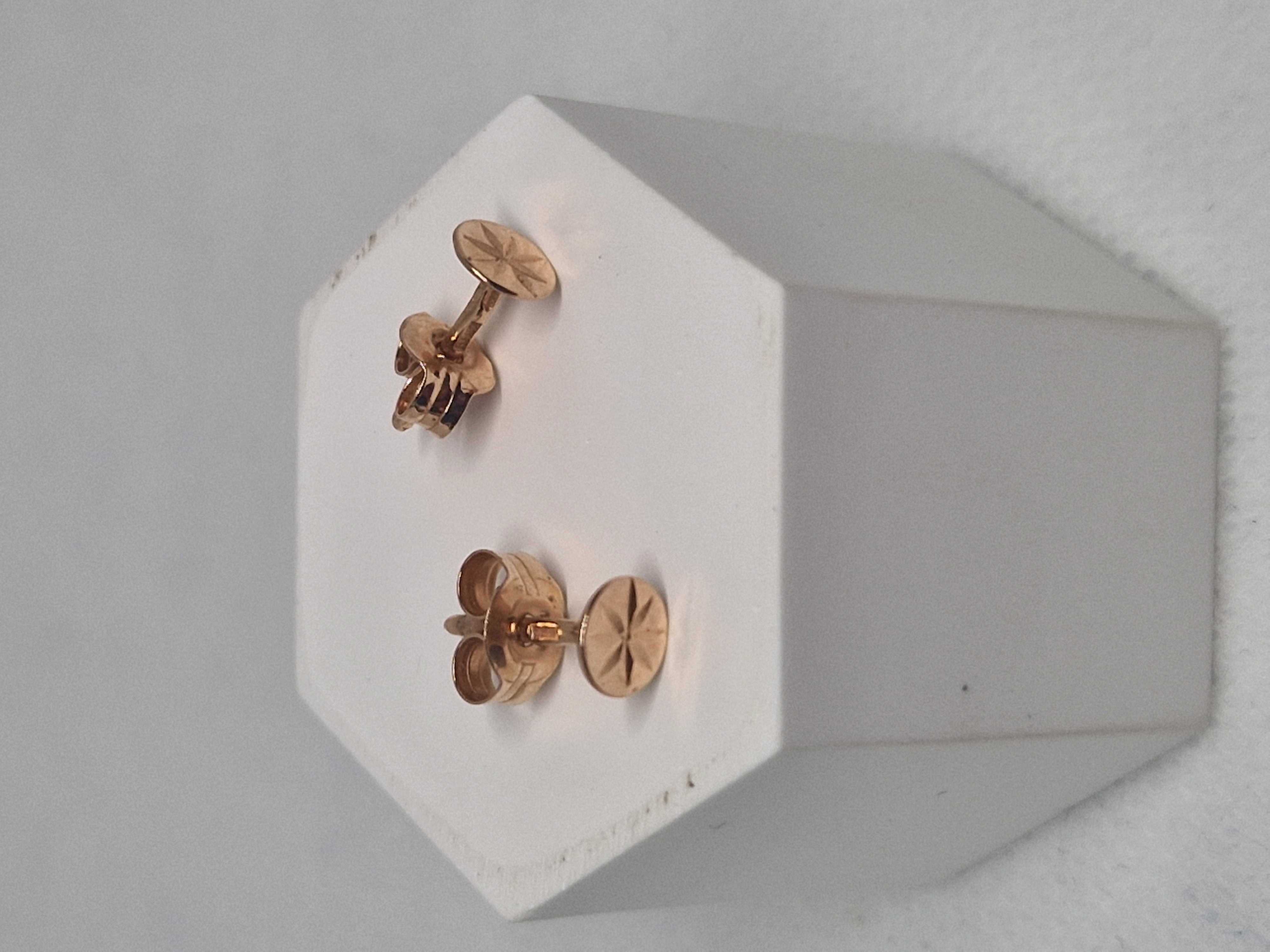 Gold Tone Star Stud Earrings