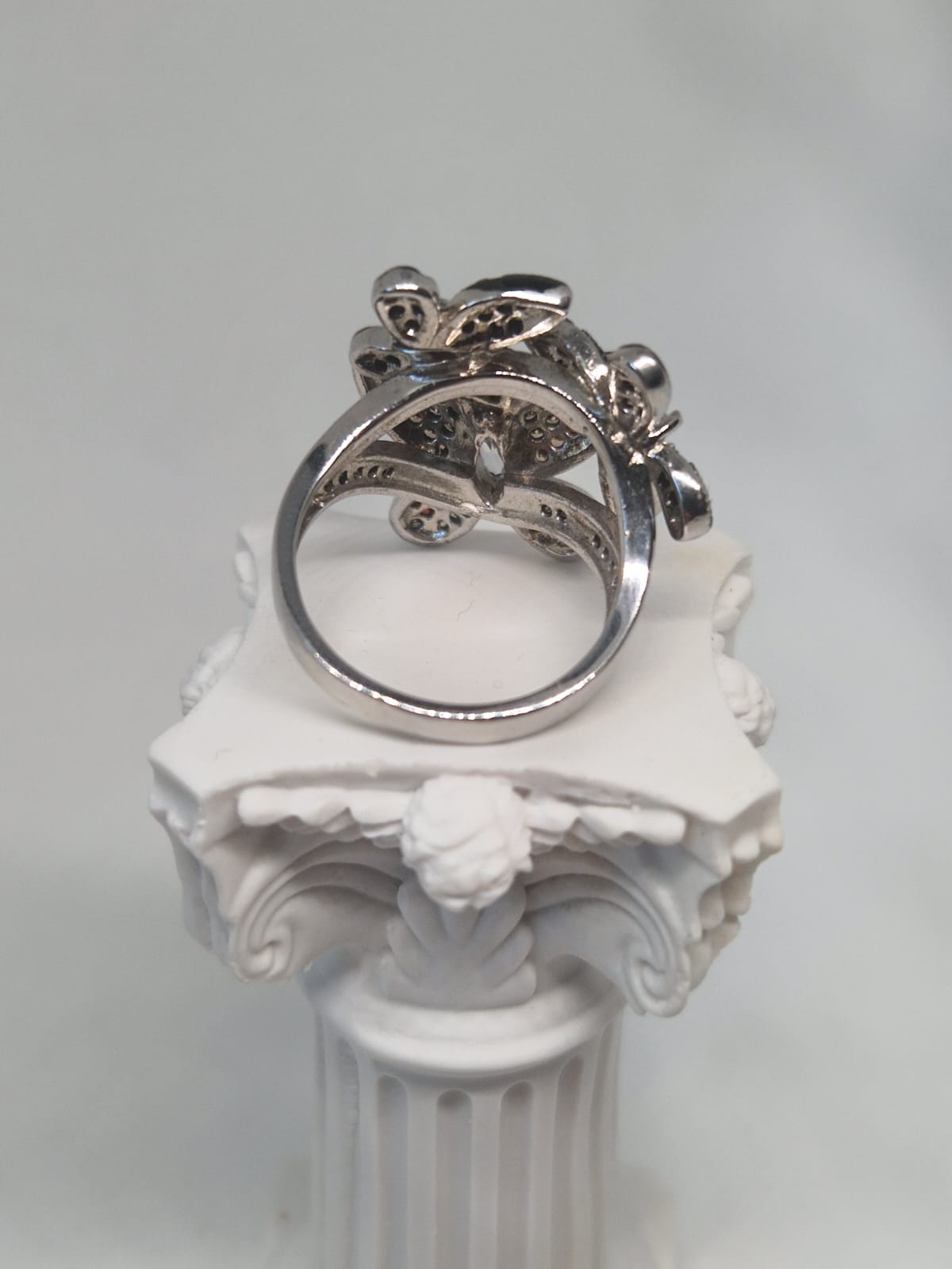 Silver Ring with a Cubic Zirconia inlay
