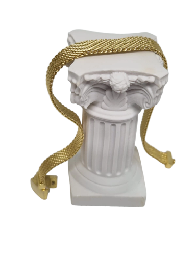 Silver Mesh Bracelet gold plated