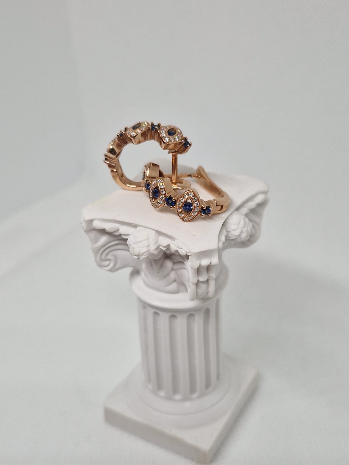 Sapphire and diamond earrings 