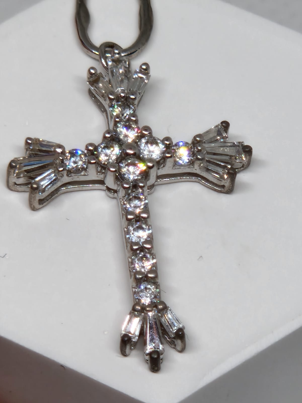 White gold Cross Pendant