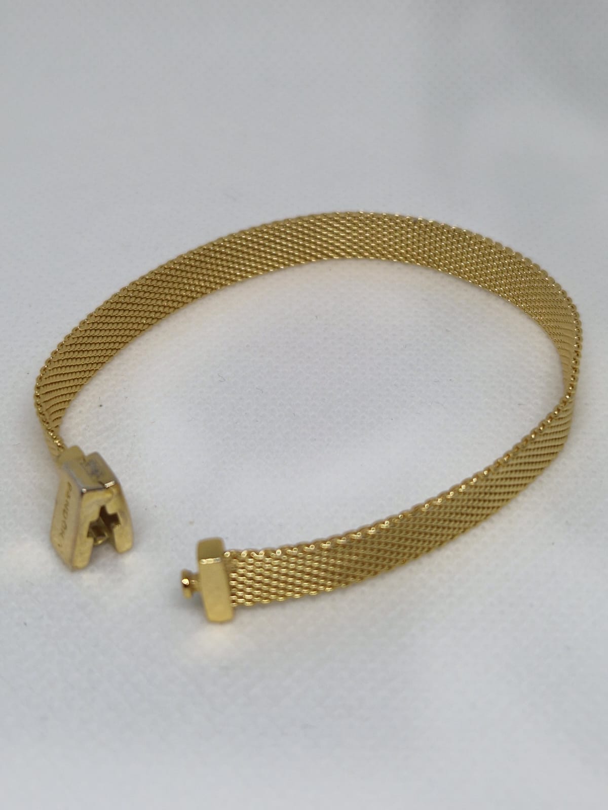 Silver Mesh Bracelet gold plated