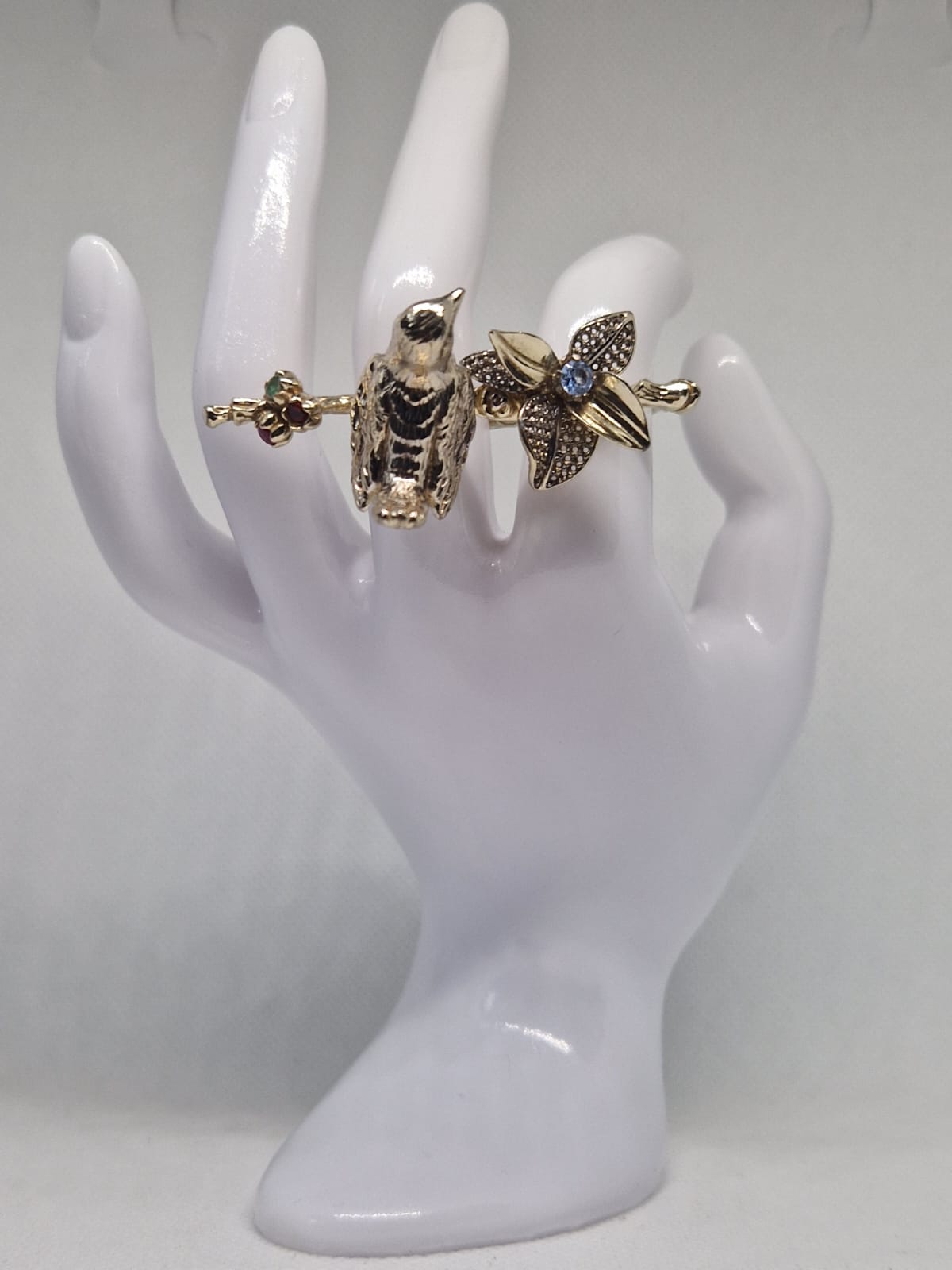  sterling silver ring gold plated