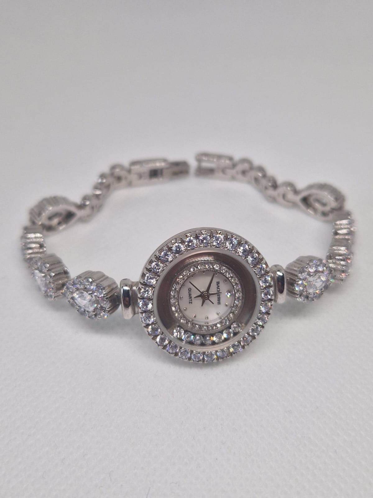 Silver & Glass Watch 