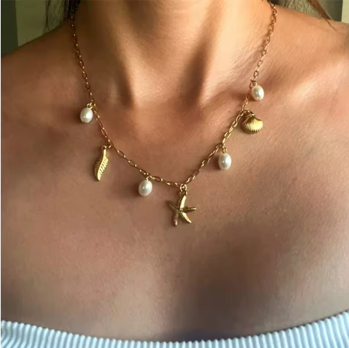 Gold Charm Necklace