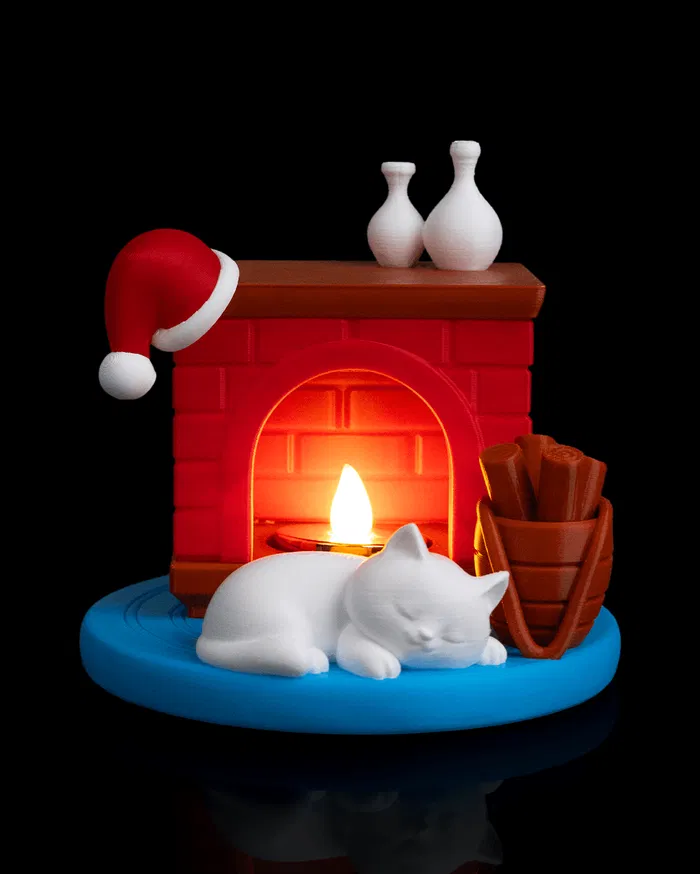 Kitty Night Night – Tea Light Lamp