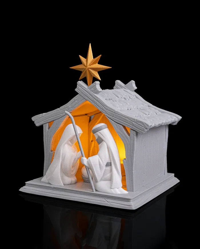 Bright Nativity – Tea Light Lamp