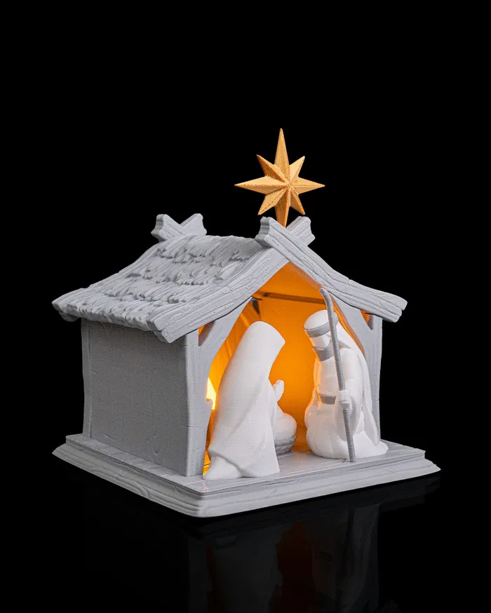 Bright Nativity – Tea Light Lamp