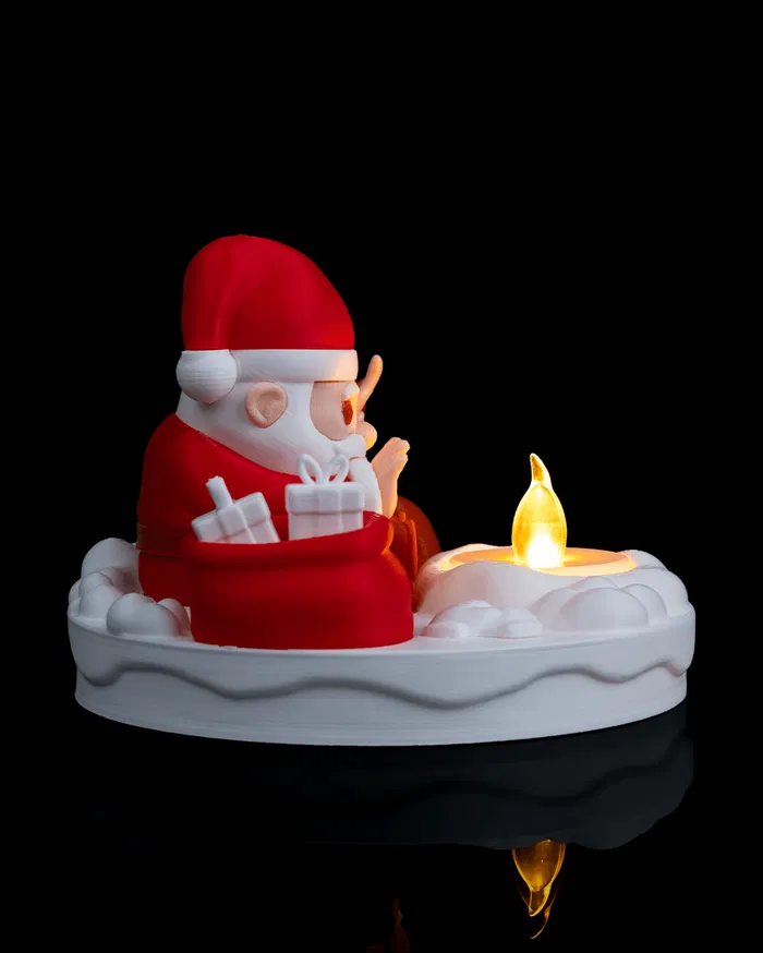 Santa’s Bonfire – Tea Light Lamp