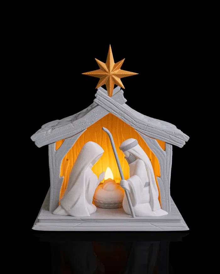 Bright Nativity – Tea Light Lamp