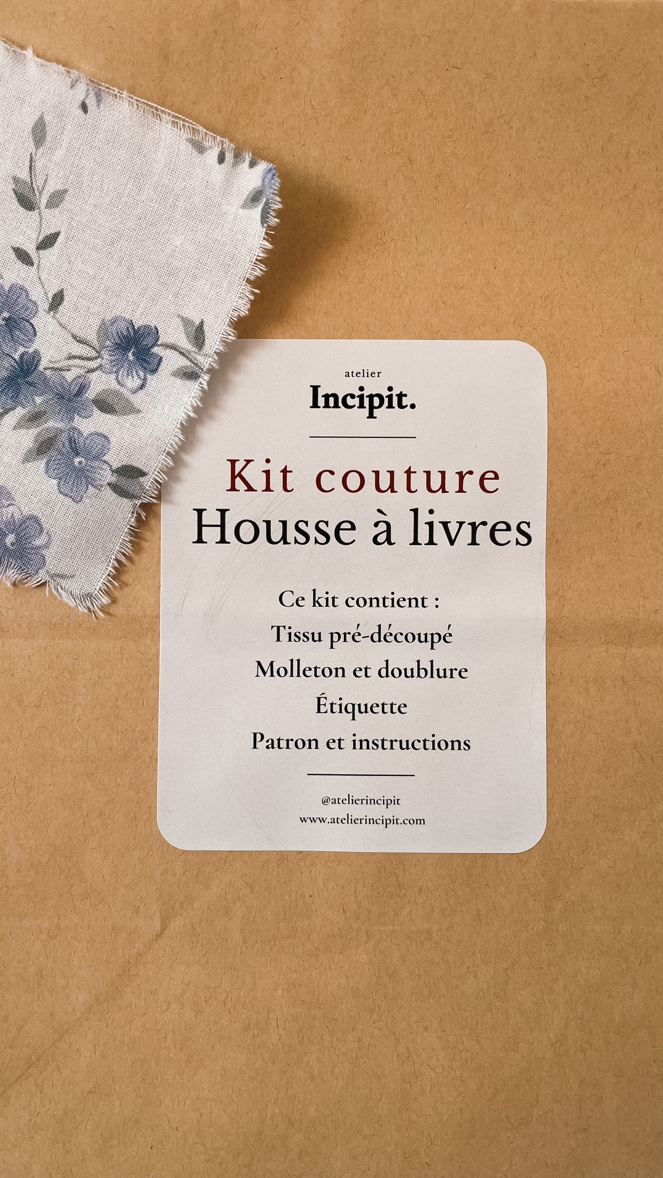 Kit couture - housse à livres Hippolyta
