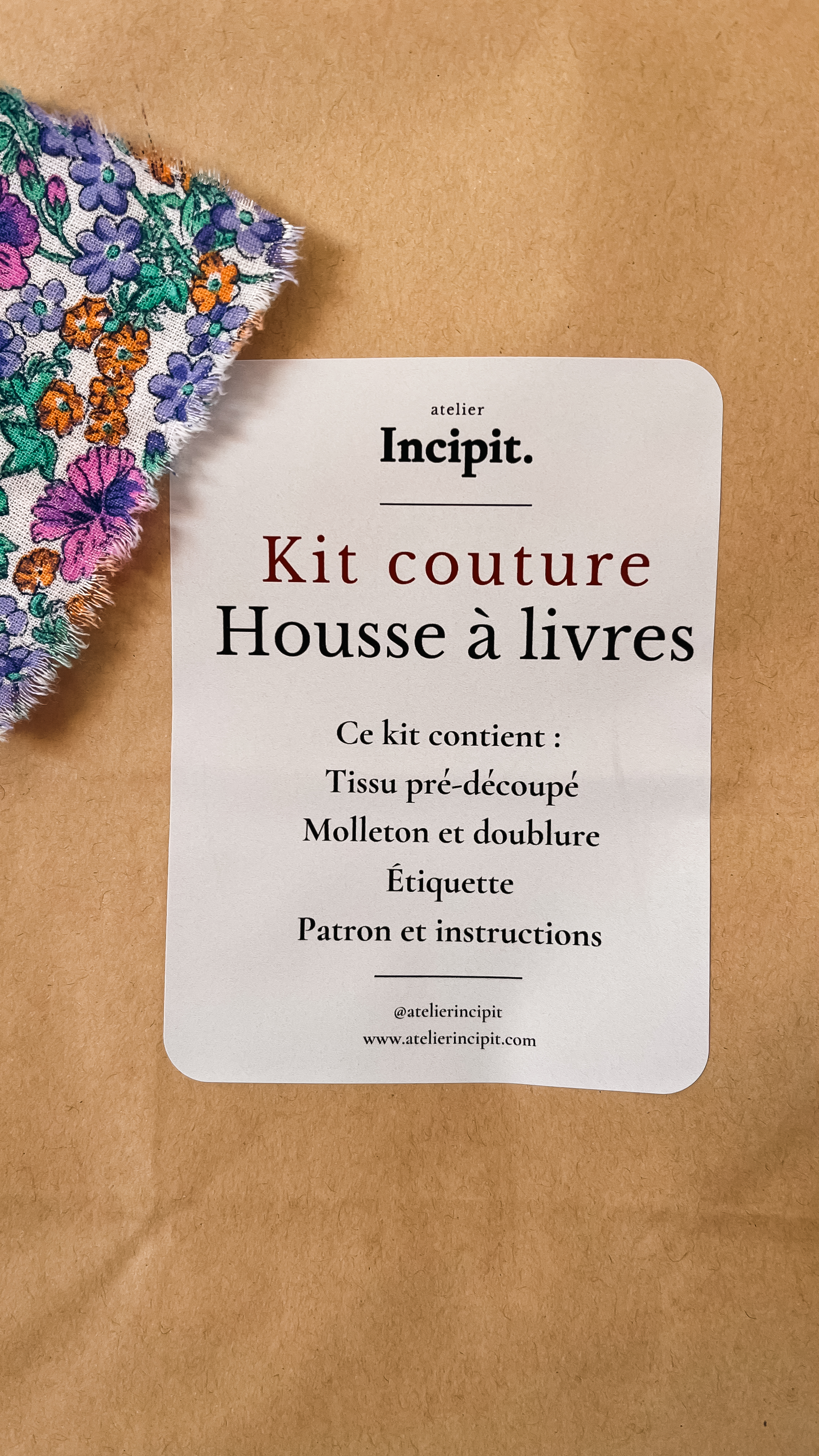 Kit couture - housse à livres Hermione