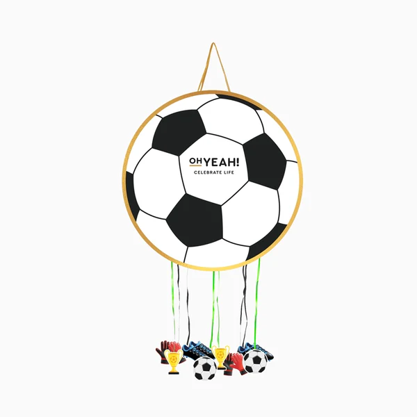 PIÑATA DE BALON DE FUTBOL 43CM