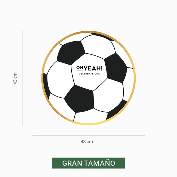 PIÑATA DE BALON DE FUTBOL 43CM