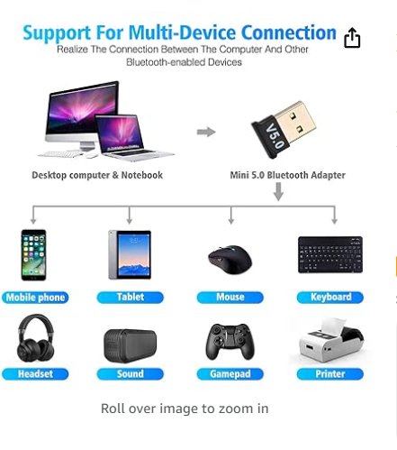 Bluetooth 5.0 USB Dongle