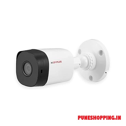 CP PLUS Weatherproof Outdoor Wired Bullet Security Camera | 2.4 MP| 3.6 MM Lens for Wide Angle | 1080P Full HD Recording | Digital Wide Dynamic Range (D-WDR) | CP-URC-TC24PL2-V3 (White)