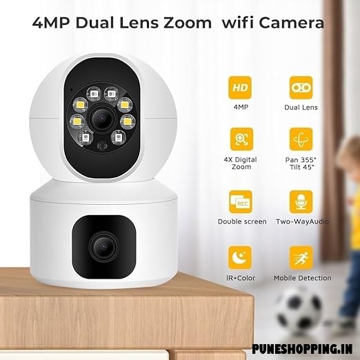Trueview 2+2MP Smart Linkage Robot Tracking Smart WiFi CCTV Security Camera