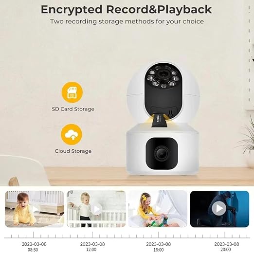 Trueview 2+2MP Smart Linkage Robot Tracking Smart WiFi CCTV Security Camera