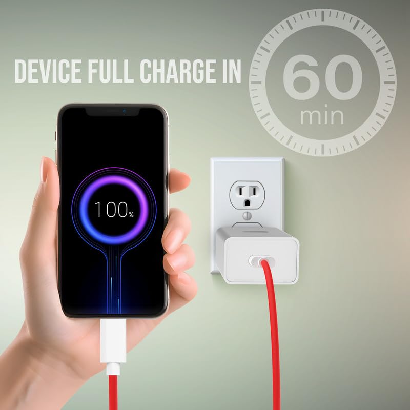 LANDMARK Sprint TC 597 Single Port 65W Wall Charger, USB Wall Charger Adapter, Quick Charge 3.0 Fast Charging, Supports All Protocols Like Dash, WARP, VOOC,...