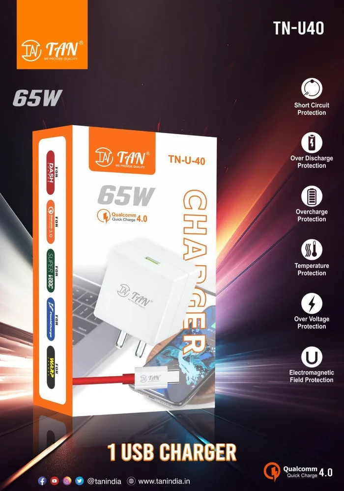  Tan Tnu40 65W Fast Charger, Single port 