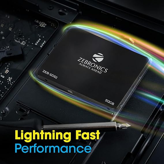 ZEB-SD52 SSD 512GB, SATA II and SATA III Interface, QLC, Silent Operation