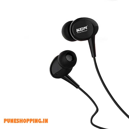 KDM ORIGINAL Wired Stereo Earphones for All Android Smartphone (Black)